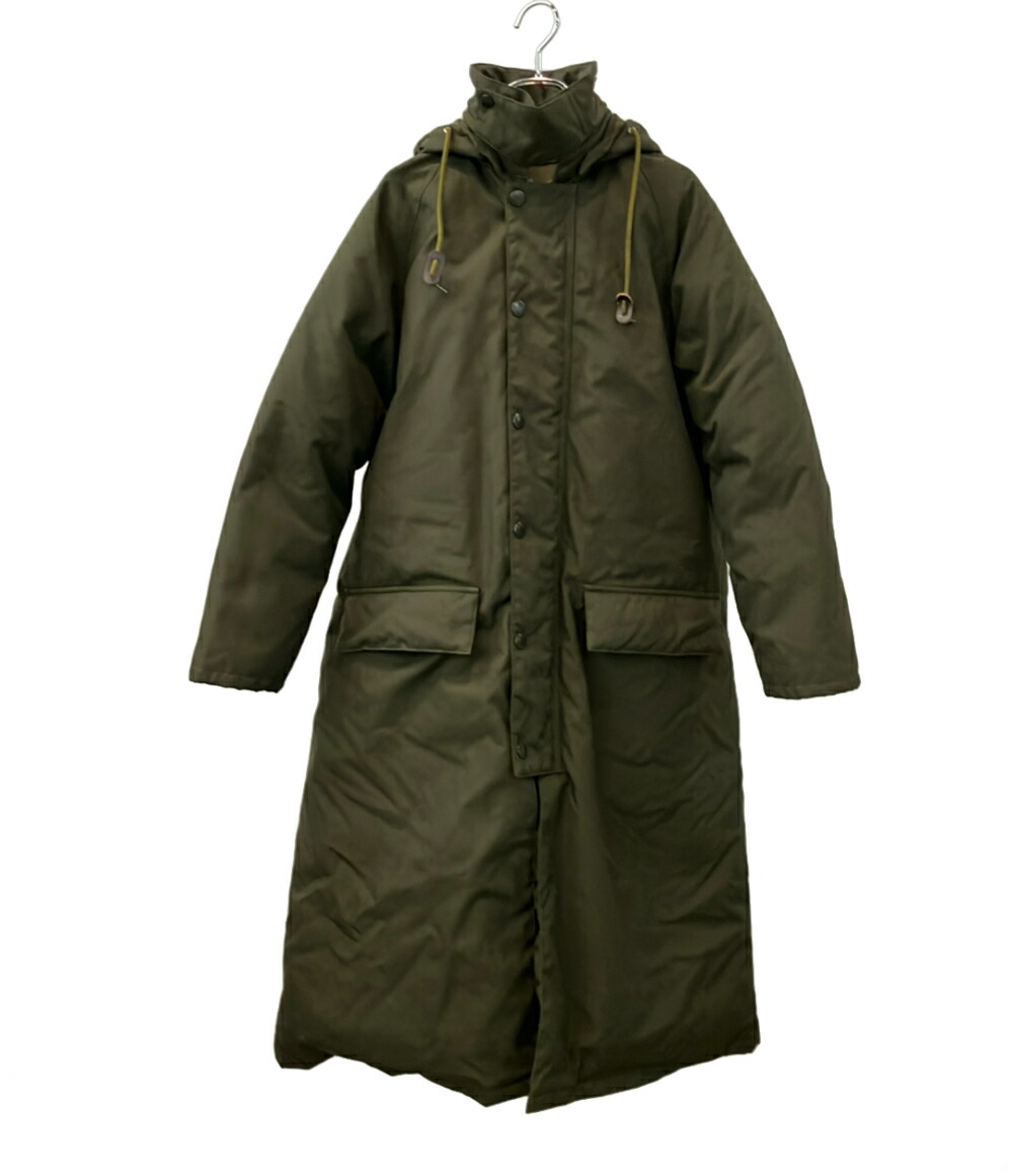 【全品5%OFF引き換え証14日23:59迄】【中古】 バブアー 落ちこむ厚地の外套 ナイロン ボンネット付き添い人 フロントダブルジップ スナップボタン BURGHLEY os DOWN CORDURA 2002196 レディース SIZE 8 (M) Barbour
