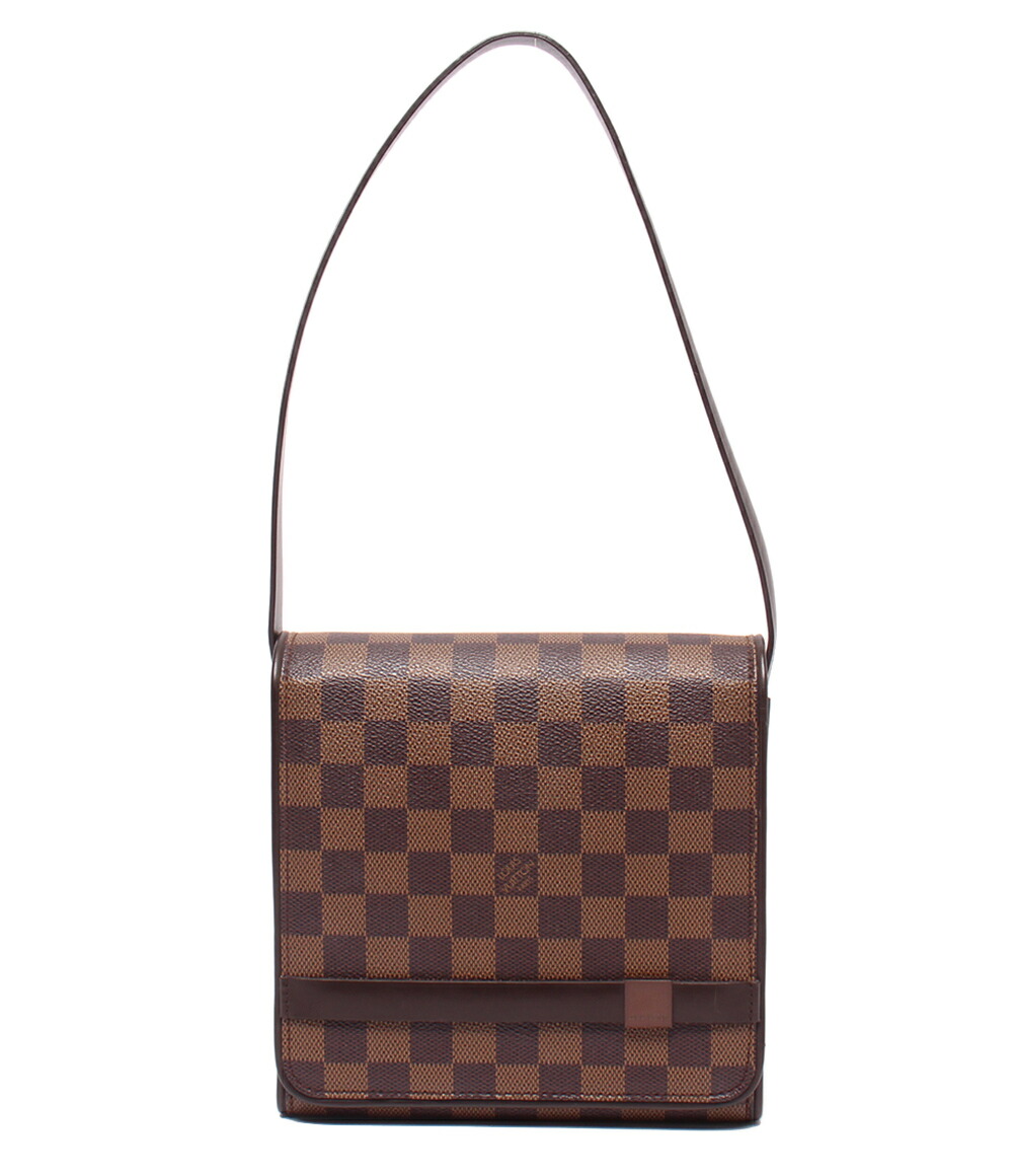 【全品5%OFFクーポン券14日23:59迄】【中古】 ルイ・ヴィトン ショルダーバッグ 肩かけ トライベッカ ミニ ダミエ エベヌ N51162 レディース LOUIS VUITTON