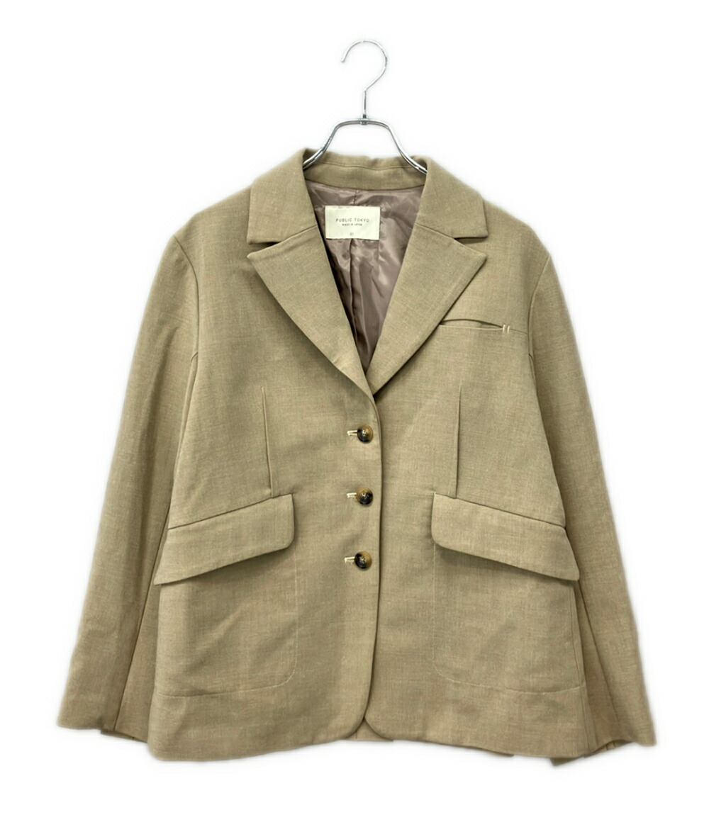 【中古】 パブリック トウキョウ ダブルクロスノッチドラペルジャケット レディース SIZE 01 (S) PUBLIC TOKYO