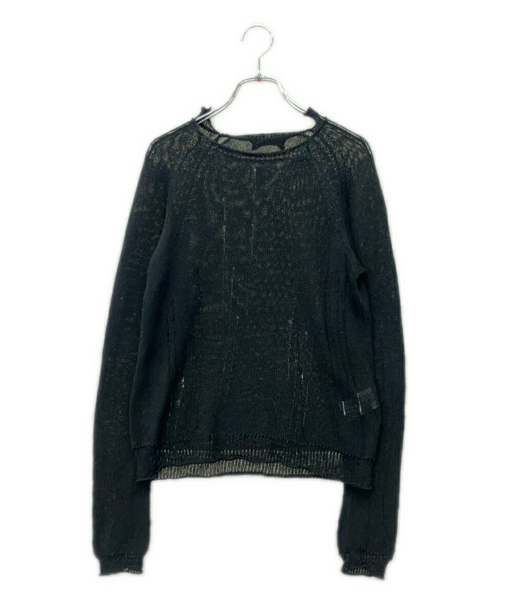 【7%OFF引き換え証\u0026500円OFF引き換え証18日23:59迄】【中古】 ヨウジヤマモトファム 長袖 編み物 レディース SIZE 2 YOHJI YAMAMOTO FEMME
