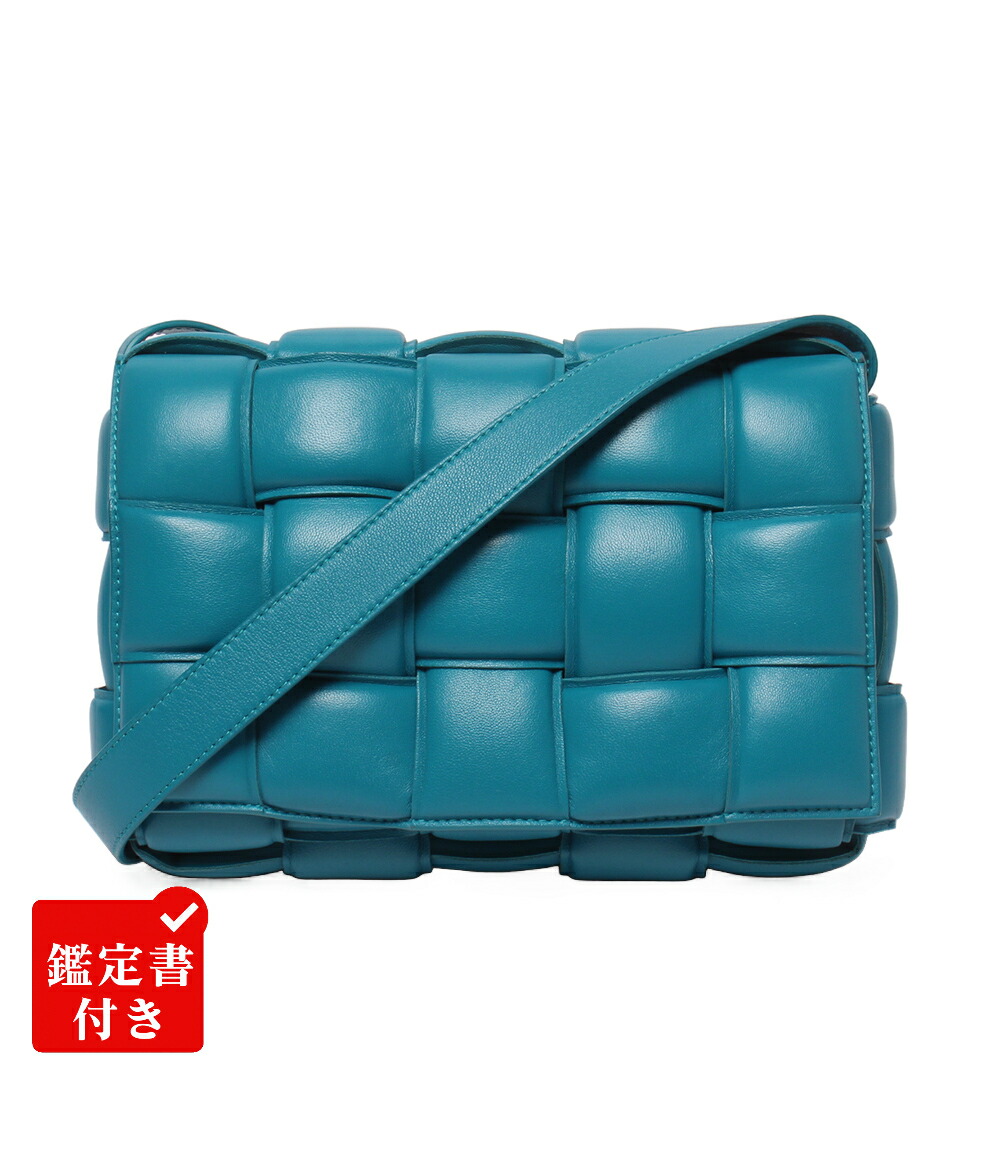 【全品5%OFF引き換え証14日23:59迄】【中古】 ボッテガ・ヴェネタ ショルダーバッグ 肩かけ 曲がった掛け パデッド テープ レディース BOTTEGA VENETA