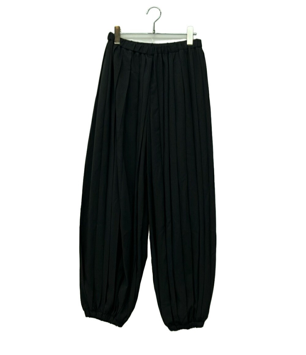 【全品5%OFFクーポン券14日23:59迄】【中古】 エンフォルド ズボン下 プリー 25SS PLEATS TROUSERS 300IS431-1521 レディース SIZE 38 (M) ENFOLD