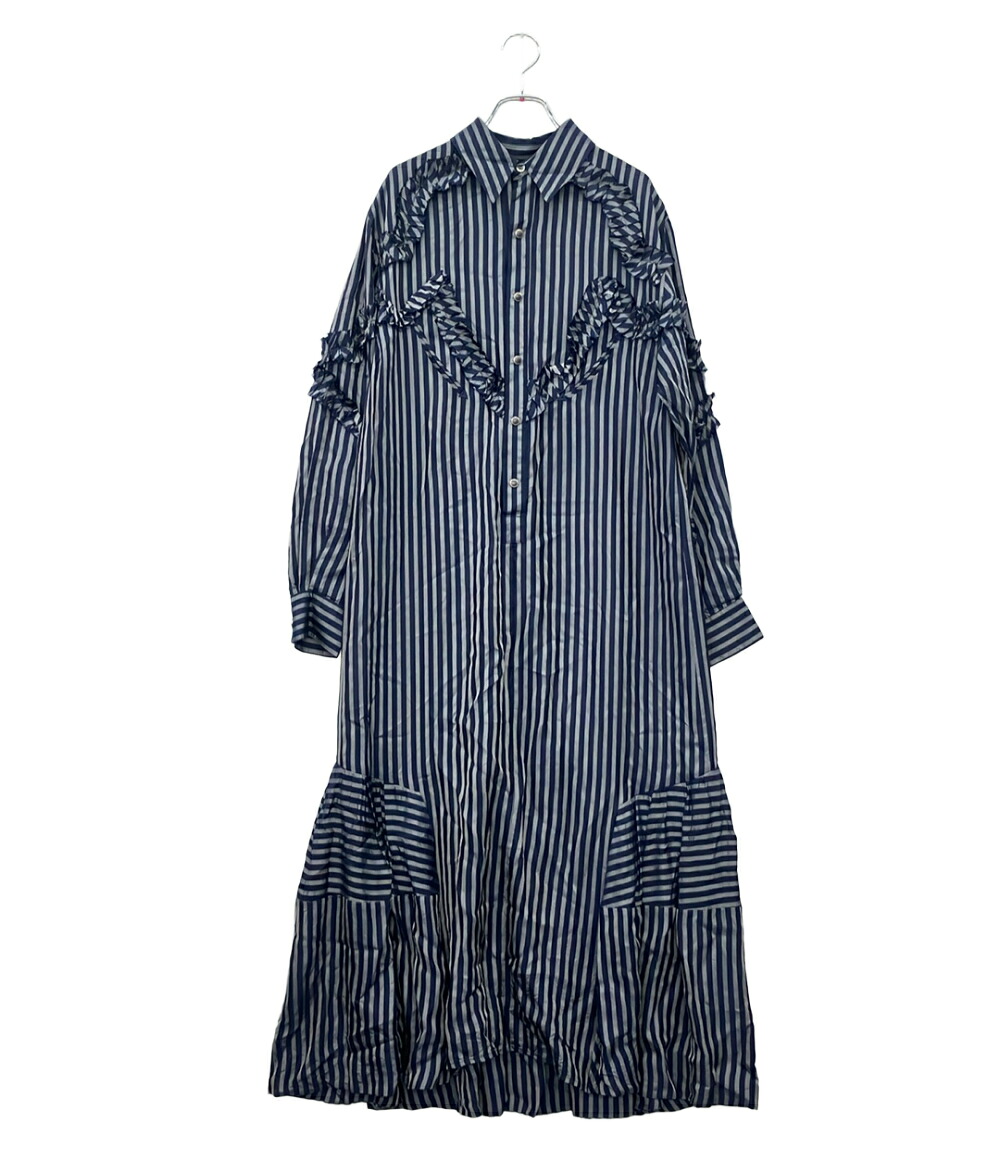 【先着クーポン19日20時～26日1:59迄】【中古】 トーガプルラ 長袖 ワンピース ストライプ レディース SIZE 36 (XS) TOGA PULLA｜Rehello by BOOKOFF 12,652円