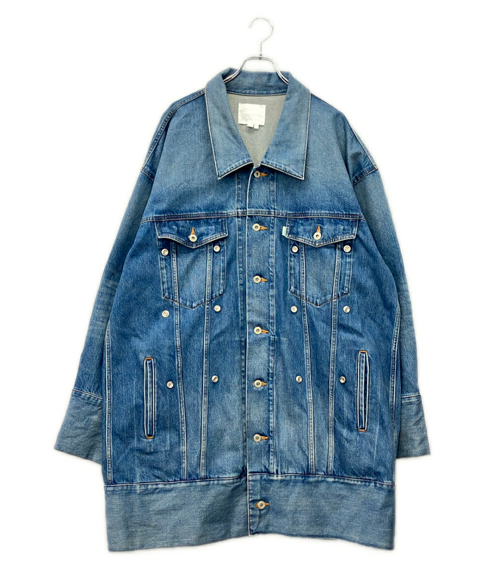 【全品5%OFF引き換え証1日23:59迄】【中古】 軍事基地見澄ます 厚地の外套大きさ ジーンズ上衣 メンズ SIZE M BASE MARK