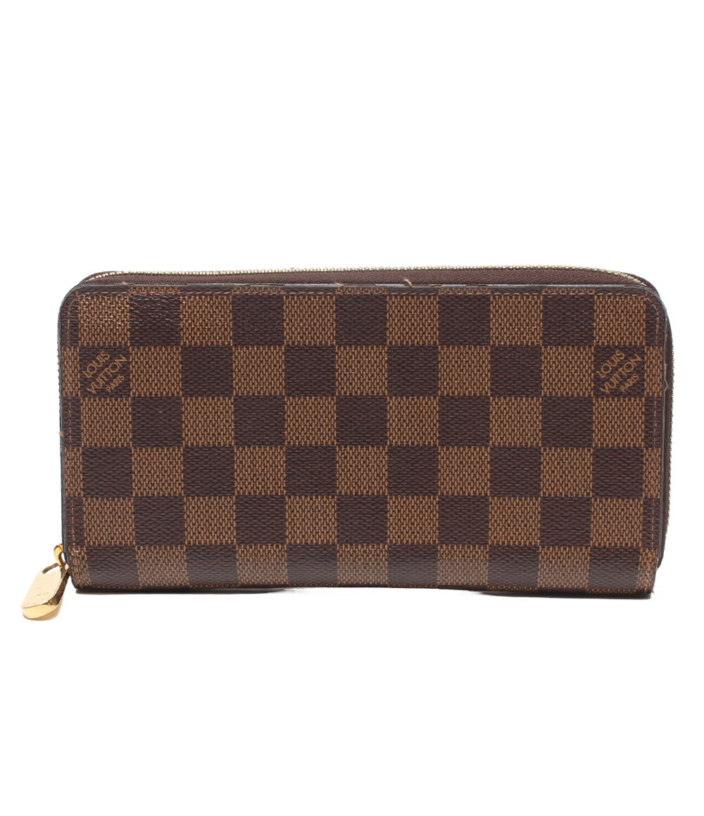 【全品5%OFFクーポン券14日23:59迄】【中古】 ルイ・ヴィトン ラウンドジッパー長紙入れ ジッピーウォレット ダミエ N41661 レディース メンズ LOUIS VUITTON