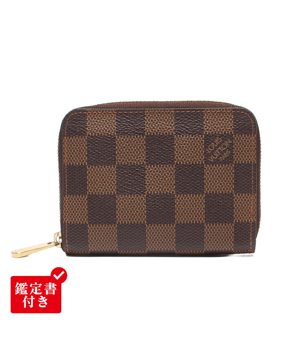 【先着引き換え証11日1:59迄】【中古】 美品 ルイ・ヴィトン コインケース ジッピーコインパース ダミエ N63070 レディース メンズ LOUIS VUITTON