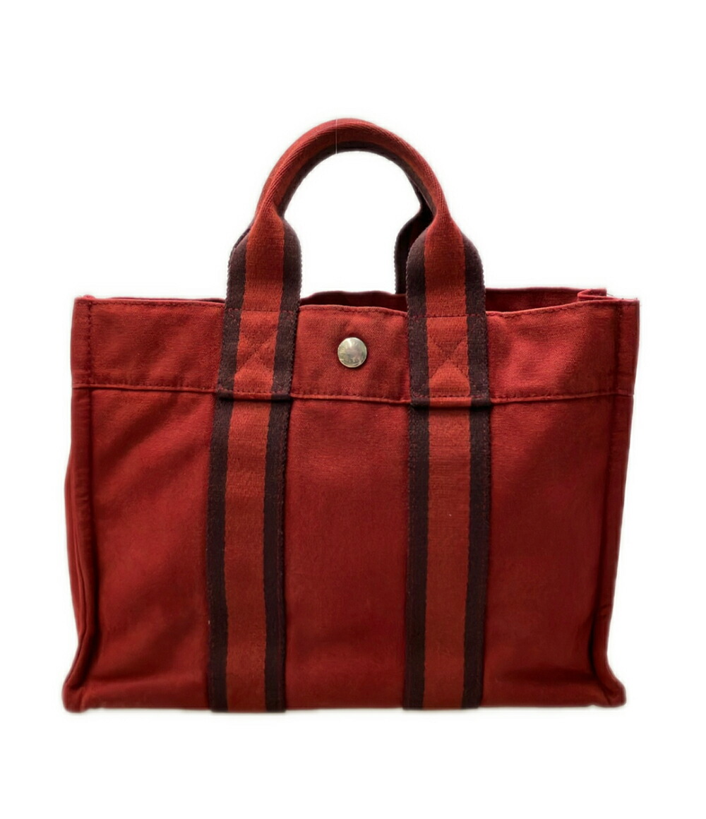 【先着クーポン19日20時～26日1:59迄】【中古】 エルメス ハンドバッグ キャンバス フールトゥPM レディース HERMES｜Rehello by BOOKOFF