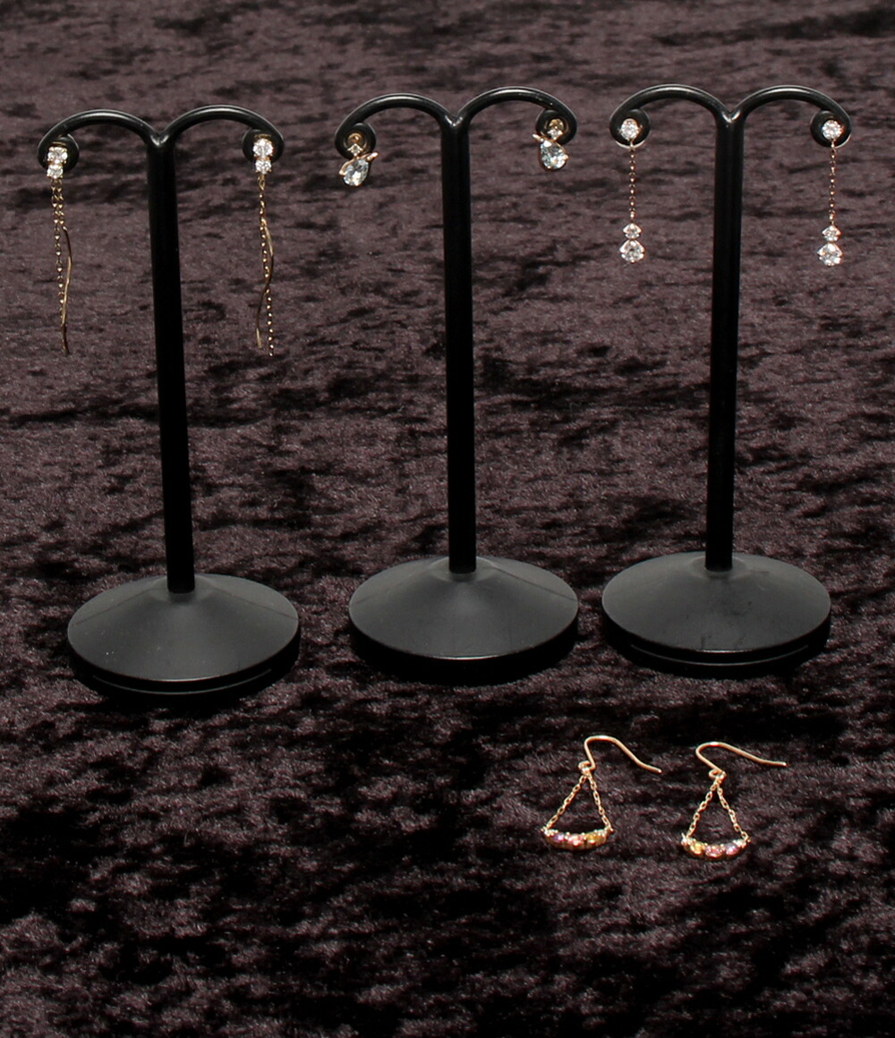 【先着クーポン19日20時~26日1:59迄】【中古】 美品 ヨンドシー ピアス K10 アクアマリン ダイヤ トルマリンマルチカラー ラインストーン 4点セット レディース 4℃|Rehello by BOOKOFF