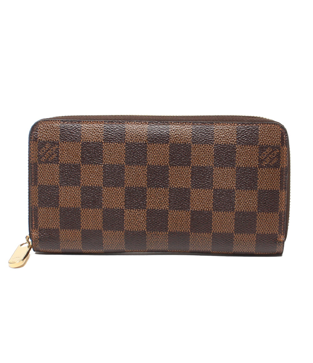 【全品5%OFFクーポン券14日23:59迄】【中古】 ルイ・ヴィトン ラウンドジッパー長紙入れ ジッピーウォレット ダミエ N60015 レディース メンズ LOUIS VUITTON