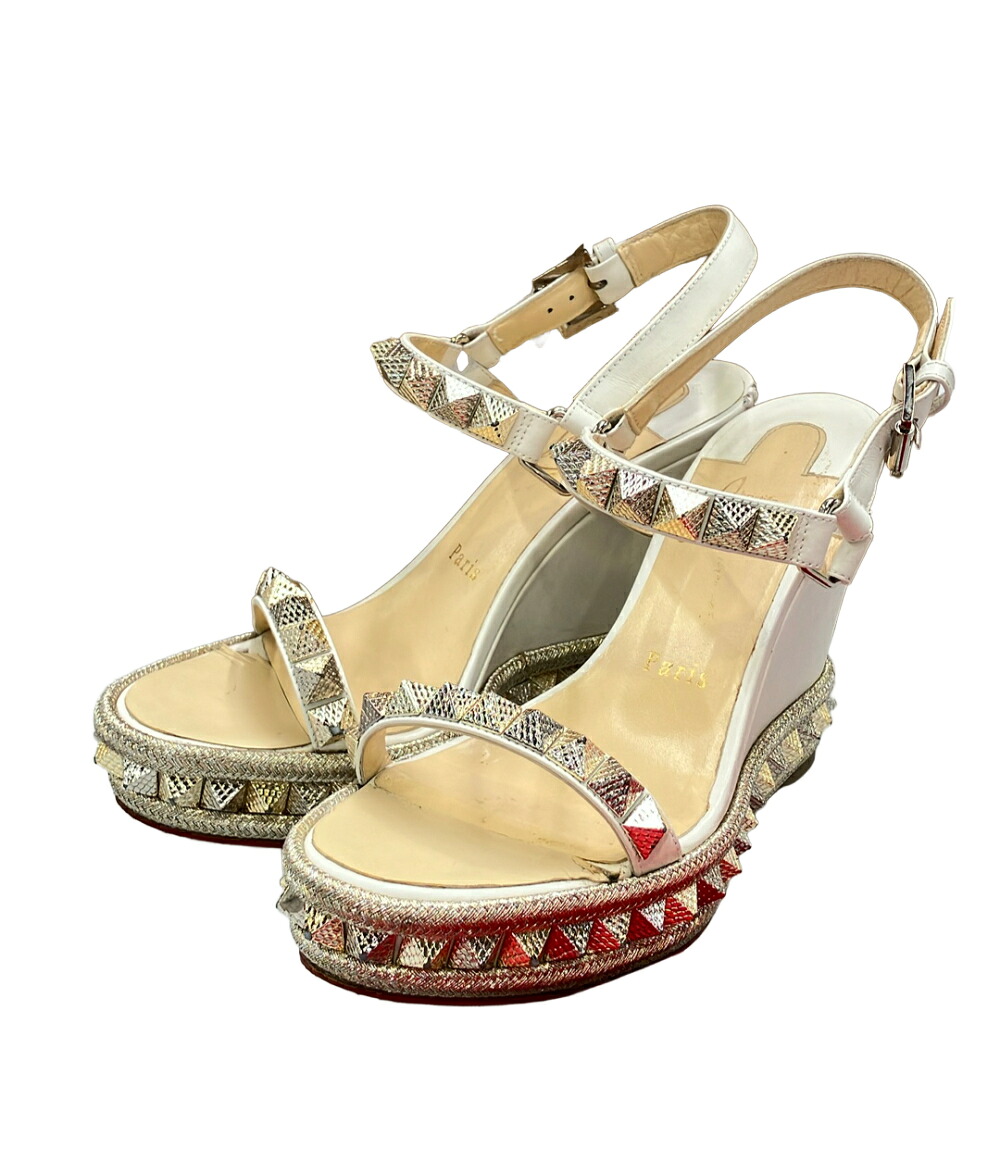 【先着クーポン19日20時~26日1:59迄】【中古】 クリスチャンルブタン ウェッジソールサンダル レディース SIZE 37 (24.5cm) Christian Louboutin|Rehello by BOOKOFF