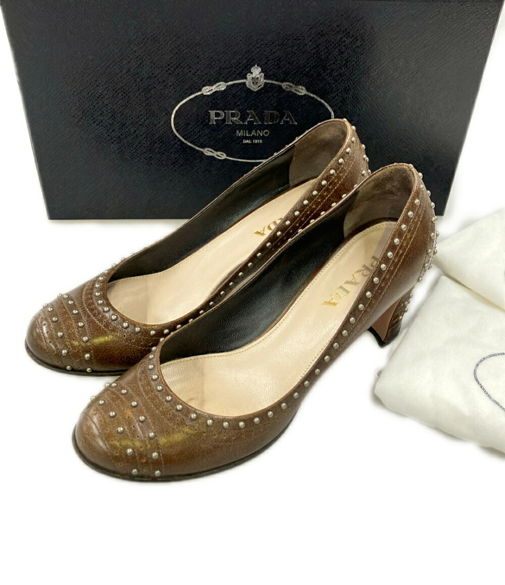 【先着クーポン19日20時~26日1:59迄】【中古】 プラダ パンプス レディース SIZE 35 1/2 (22.5cm) PRADA|Rehello by BOOKOFF