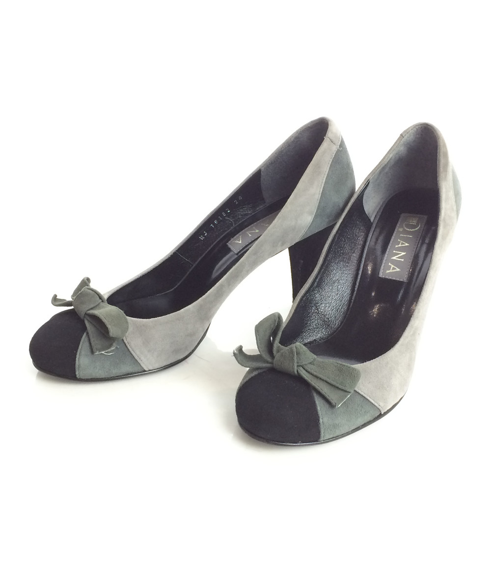 黛安娜size约24cm(l)女用浅口无扣无带皮鞋diana女士