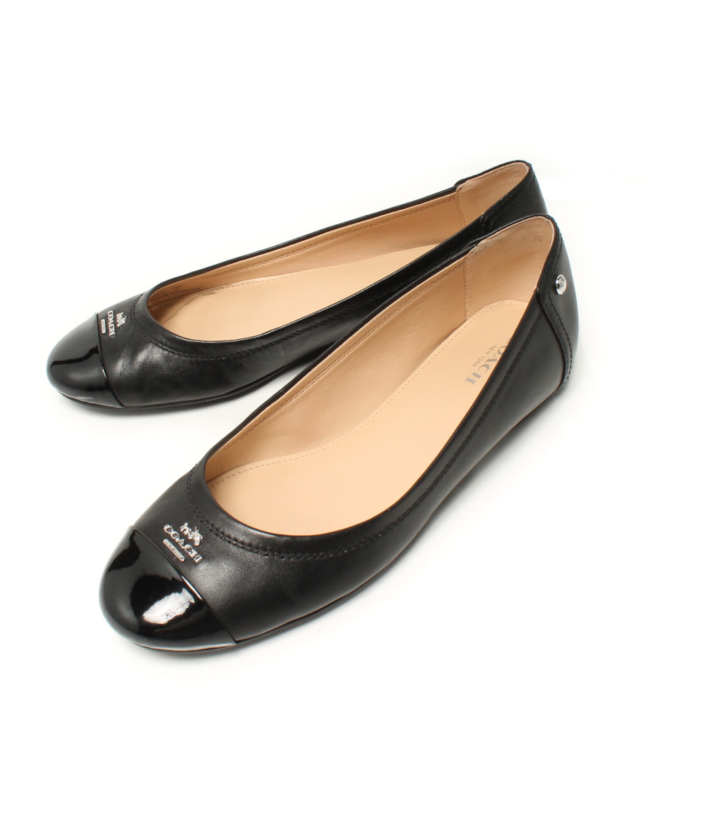 5cm(m)标识女用浅口无扣无带皮鞋coach女士