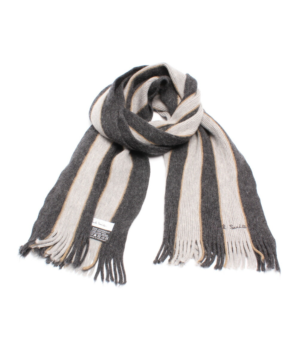 paulsmith条纹花纹羊毛围巾paul smith人