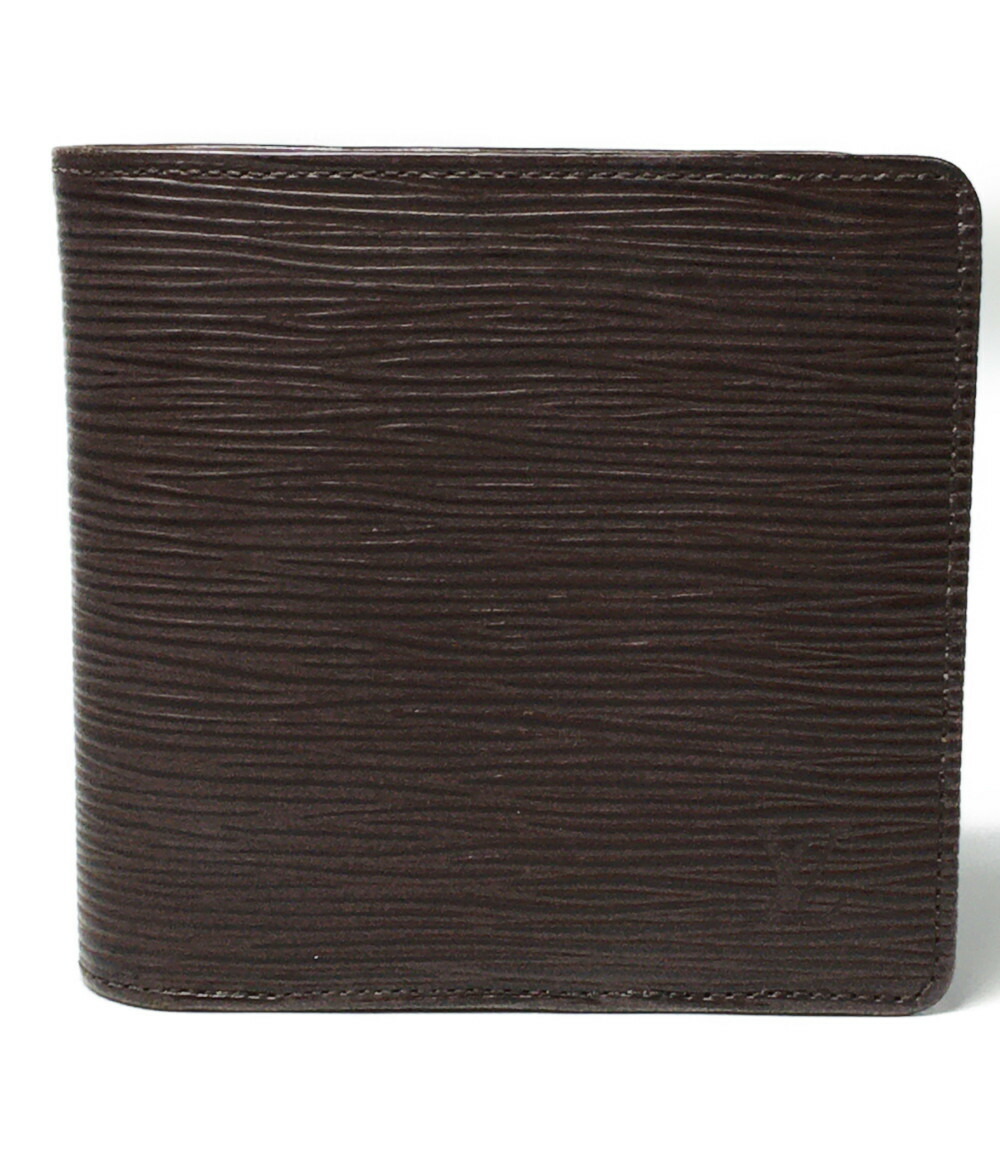 21年新作入荷 中古 ルイヴィトン 二つ折り財布 ポルトピエ カルトクレディ エピ M メンズ Louis Vuitton A Www Learnforall Net