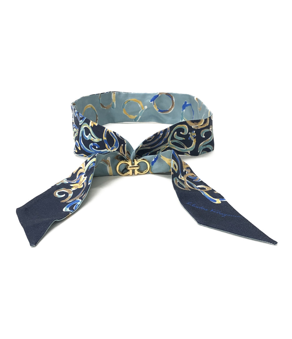 楽天市場 中古 サルバトーレフェラガモ ツイリースカーフ リング付き シルク100 レディース Salvatore Ferragamo ハグオール Bookoff Group