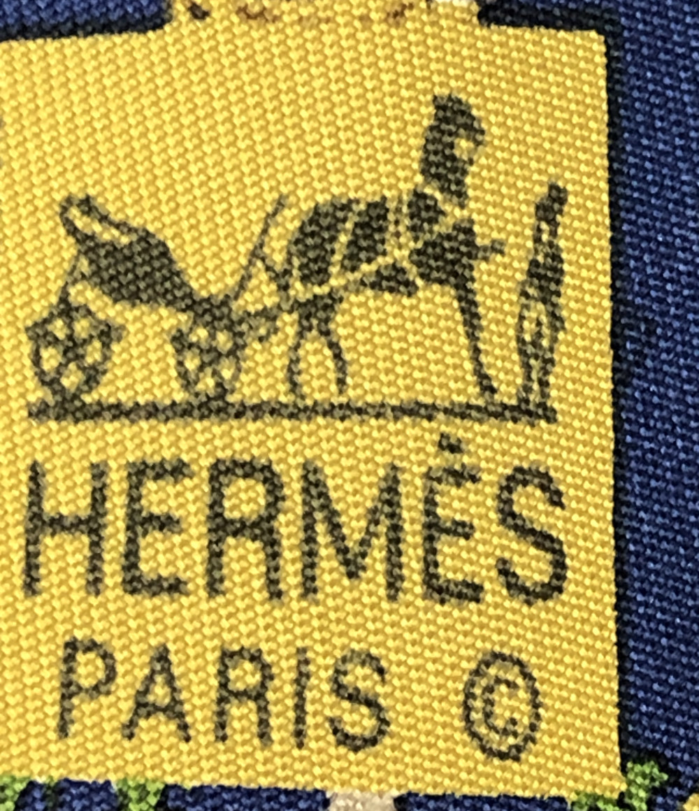 中古 エルメス ネクタイ シルク100 ウサギ柄 メンズ Hermes Butlerchimneys Com