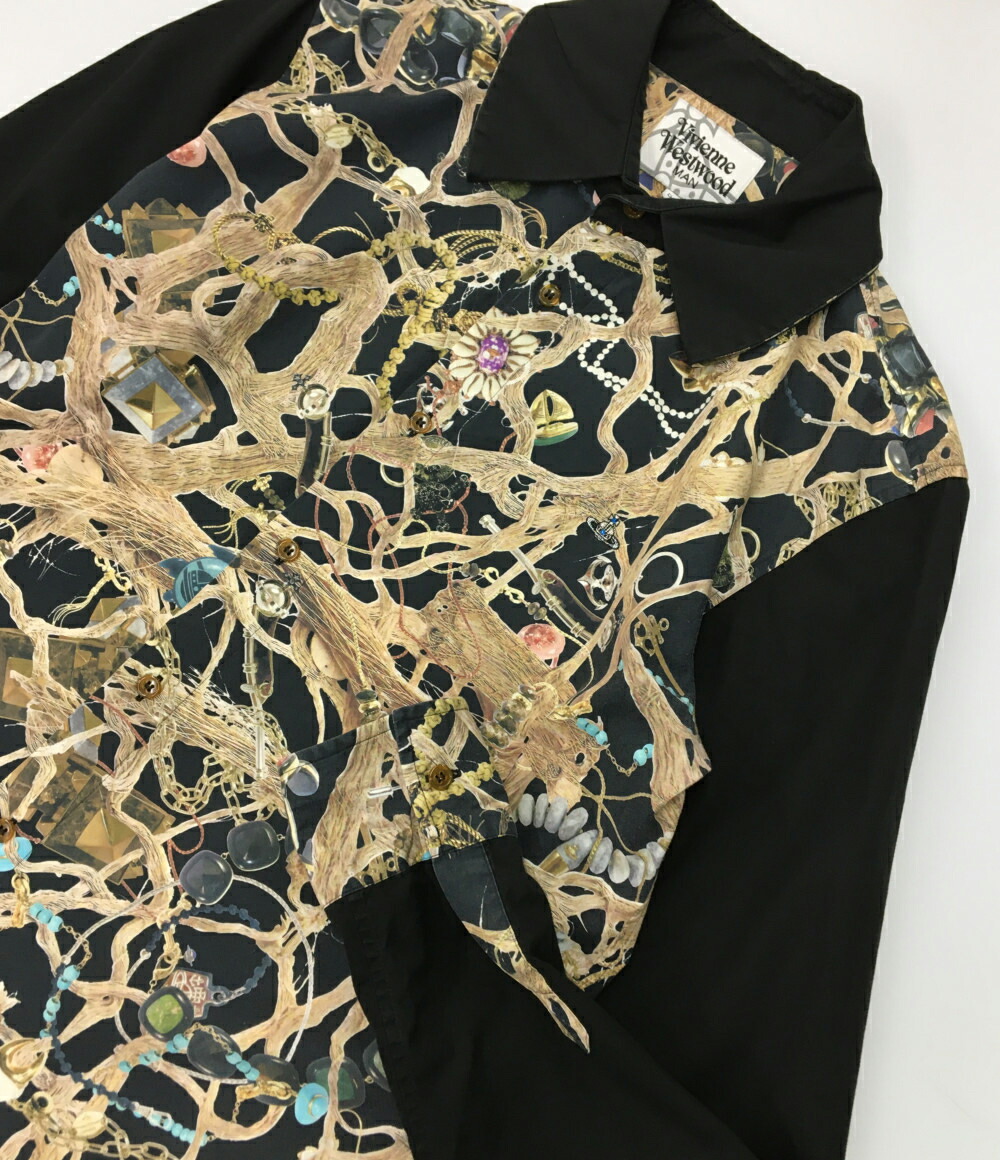 中古 ヴィヴィアンウエストウッドマン 長袖シャツ アクセサリー柄 Vw Wr メンズ Vivienne Westwood Men Rvcconst Com