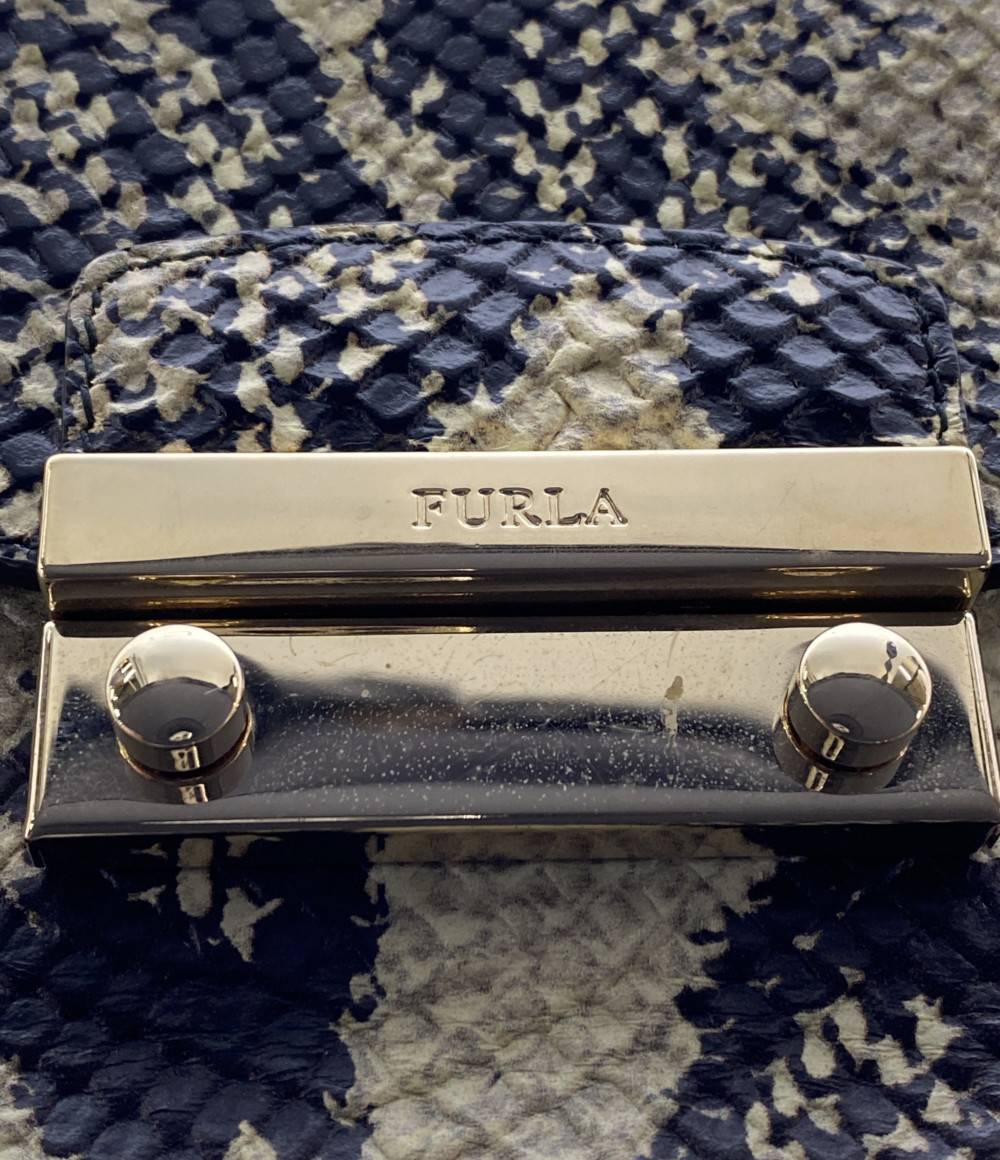中古 フルラ バッグ ショルダーバッグ パイソン柄 メトロポリス レディース パイソン柄 フルラ Furla ハグオール Bookoff Group
