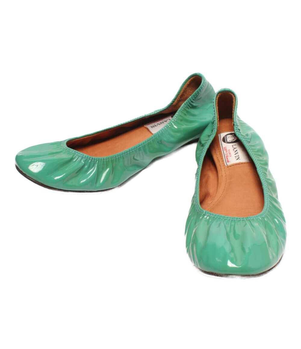 【中古】 ランバン エナメルフラットシューズ バレーシューズ レディース SIZE 36 1/2 (M) LANVIN