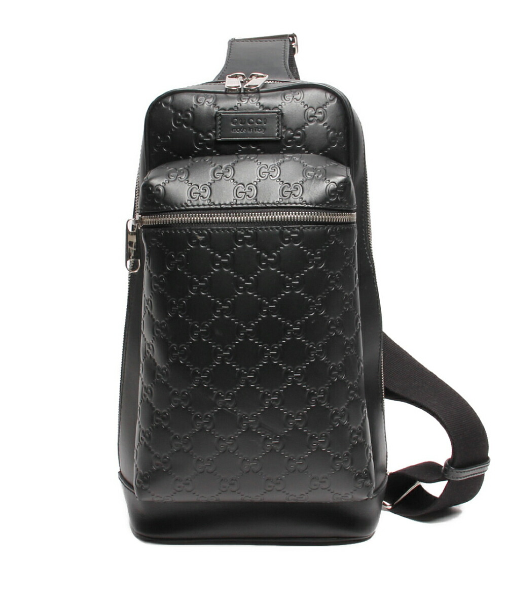 【楽天市場】【中古】 グッチ レザークロスボディバッグ グッチシマ 450970 493492 メンズ GUCCI：rehello by