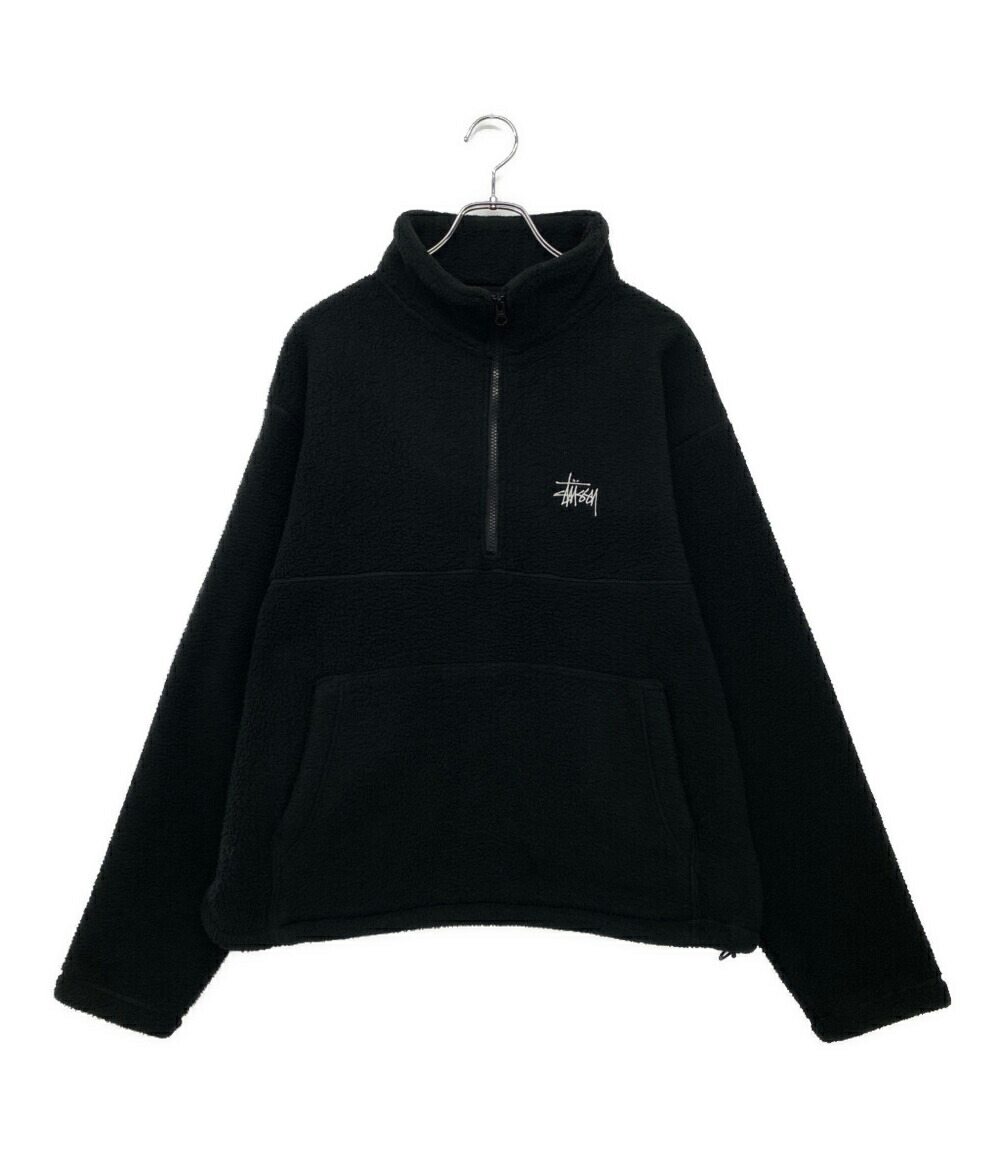 週末セール　【美品】stussy ハーフジップモックネックセーター Half Zip Mock Neck Sweater in black – Stüssy Japan