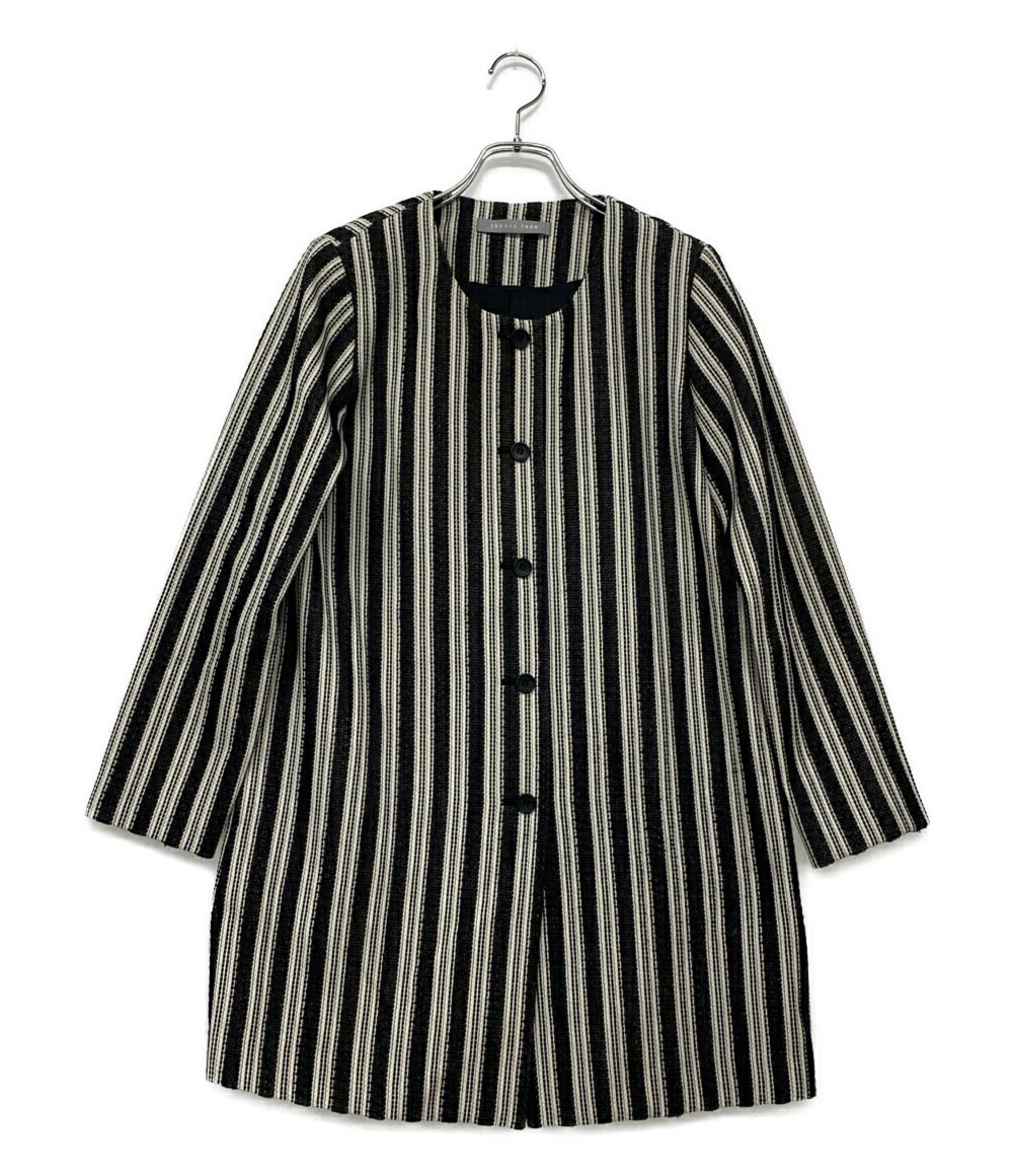セオリールクス　コート　03 楽天市場】【中古】theory luxe ノーカラーコート 03-7309600