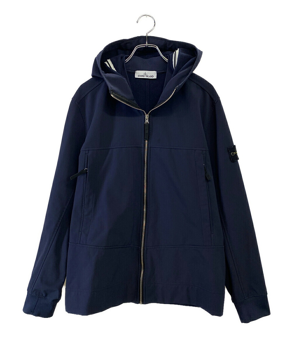 stone island ナイロン プルオーバー STONE ISLAND - STONE ISLAND Skin Touch Nylon プルオーバー 紺