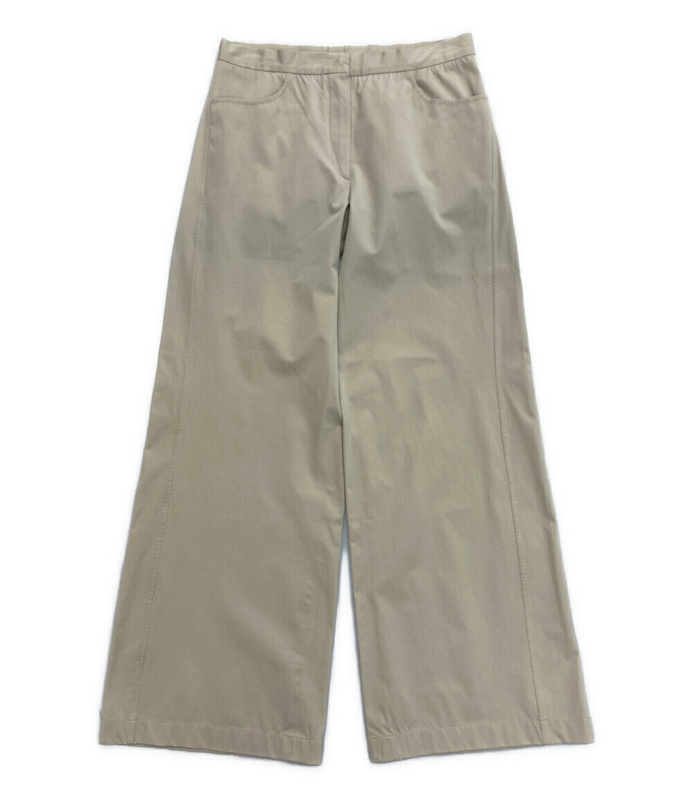 JIL SANDER ミットウエストフレアトラウサ J02KA0142J40002 001 JIL SANDER ジルサンダー 22AW センタープレス ハイウエスト