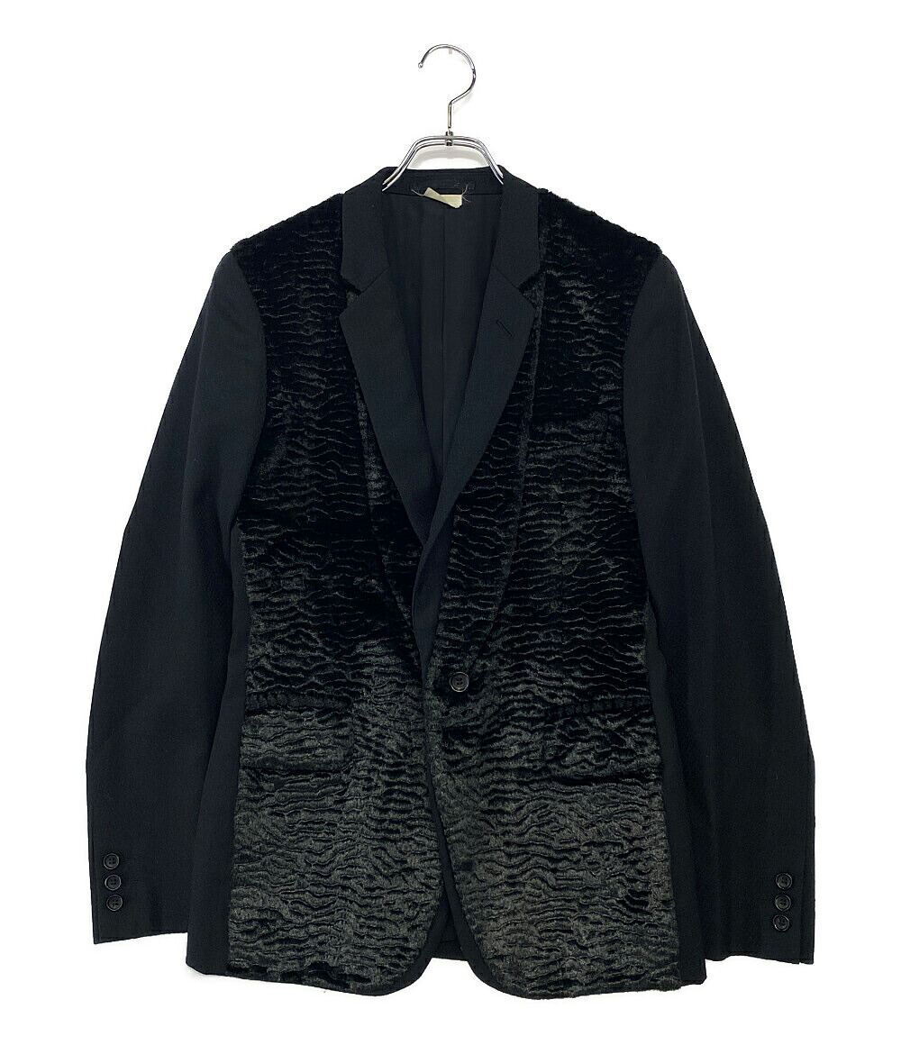 【中古】 コムデギャルソンオム テーラードジャケット 黒いこと PD-J045 メンズ SIZE XS COMME des GARCONS HOMME メンズファッション-コート・ジャケット