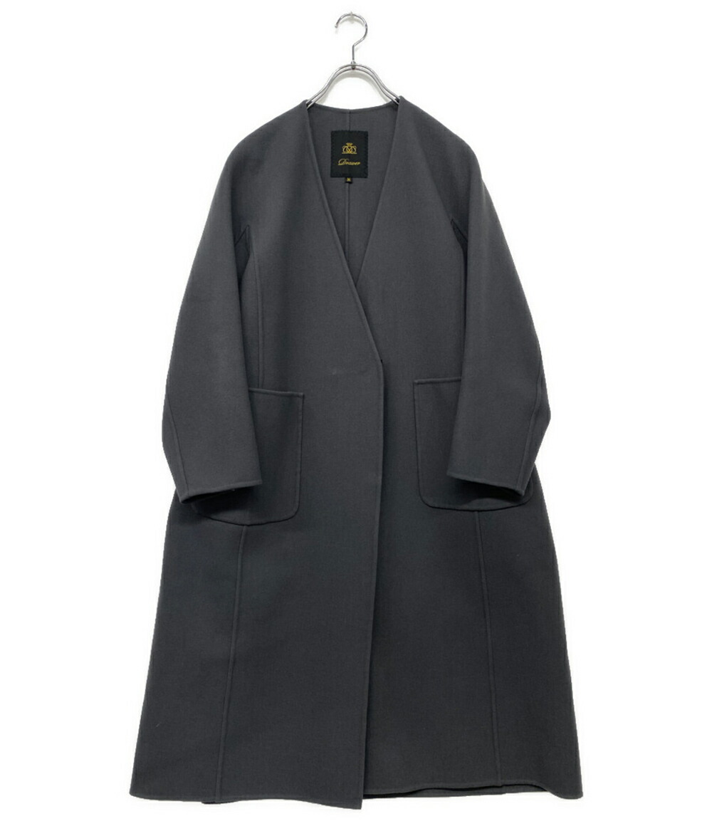 楽天市場】【ドゥロワー】DRAWER 21AW ウールケヌキ配色ノーカラー