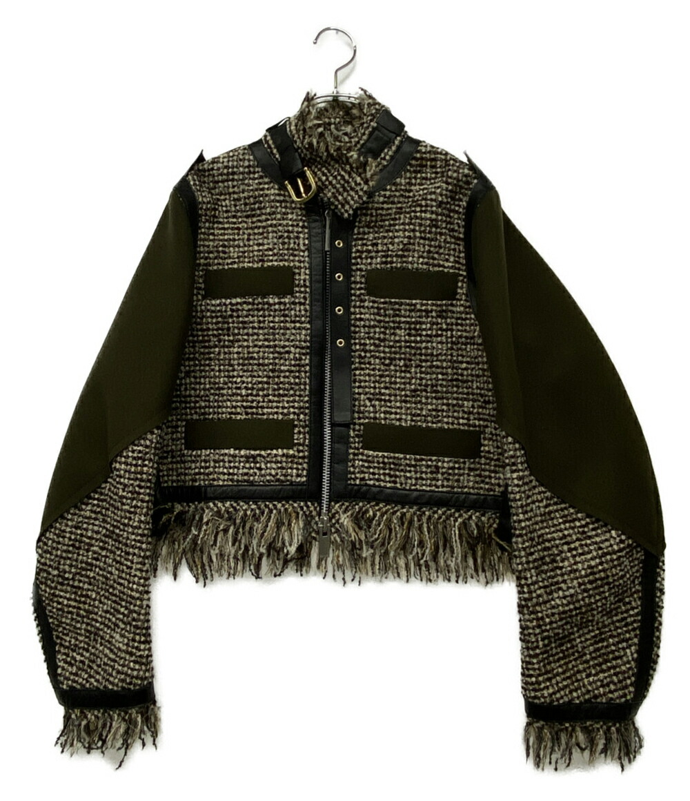 sacai サカイ ツイード m65パーカー 美中古 正規品 楽天市場】【サカイ】sacai 20AW ツイード メルトン 切替 ボンバー