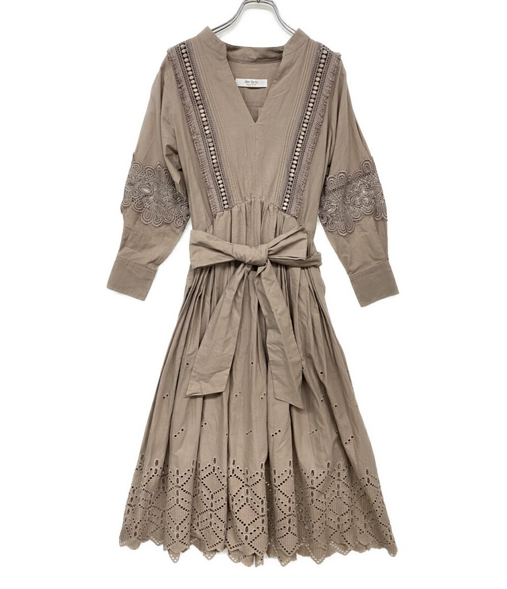 楽天市場】【中古】Her lip toマルチボーダーノースリーブワンピース