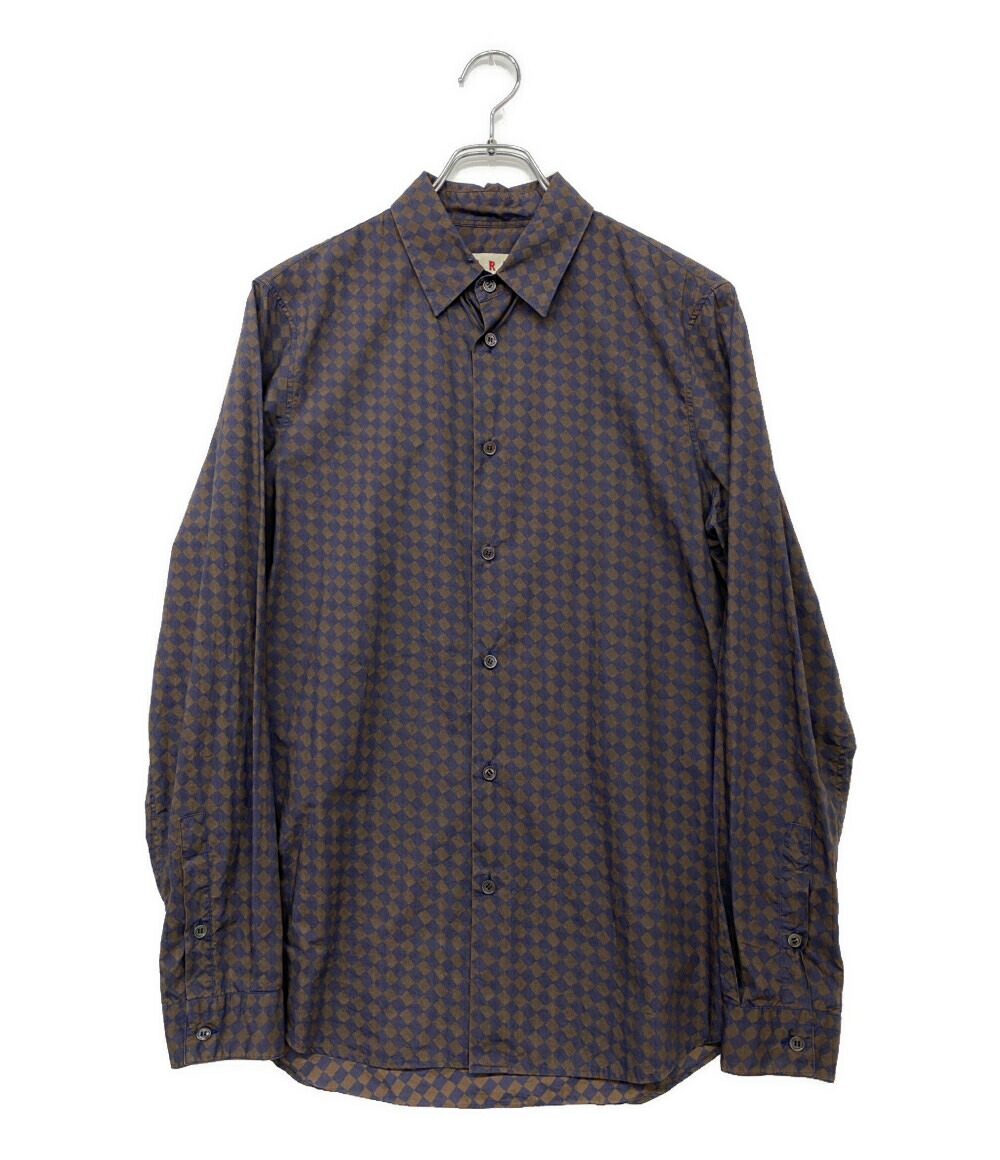 楽天市場】【中古】美品 マルニ ウールモヘアグレンチェックオープン