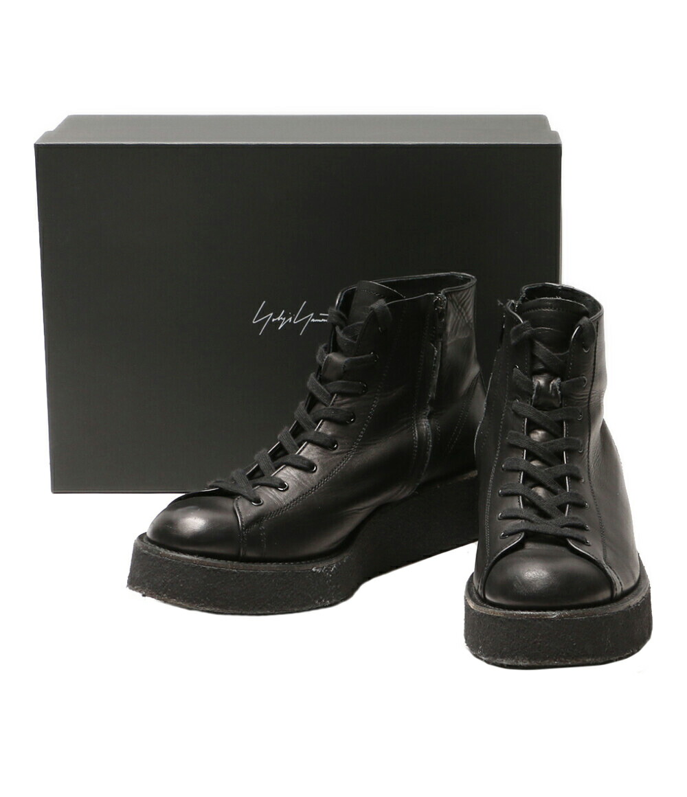 ヨウジヤマモト ブーツ 定価178200円 Yohji Yamamoto × CHEREVICHKIOTVICHKI 23AW TUMBLED