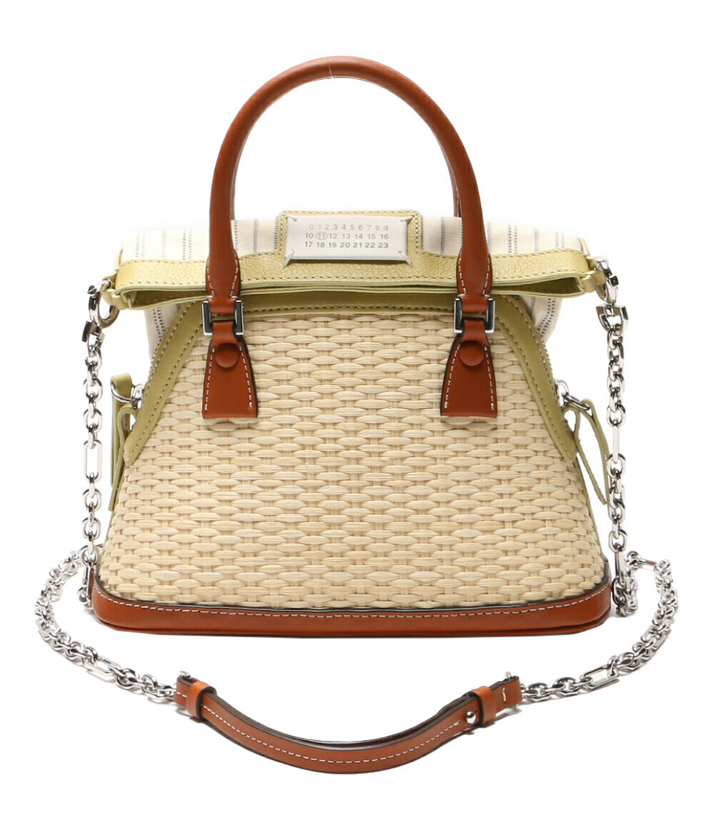 【中古】 メゾンマルジェラ ハンドバッグ PARIS FEMME 5AC マイクロ SB1WG0031 レディース Maison Margiela
