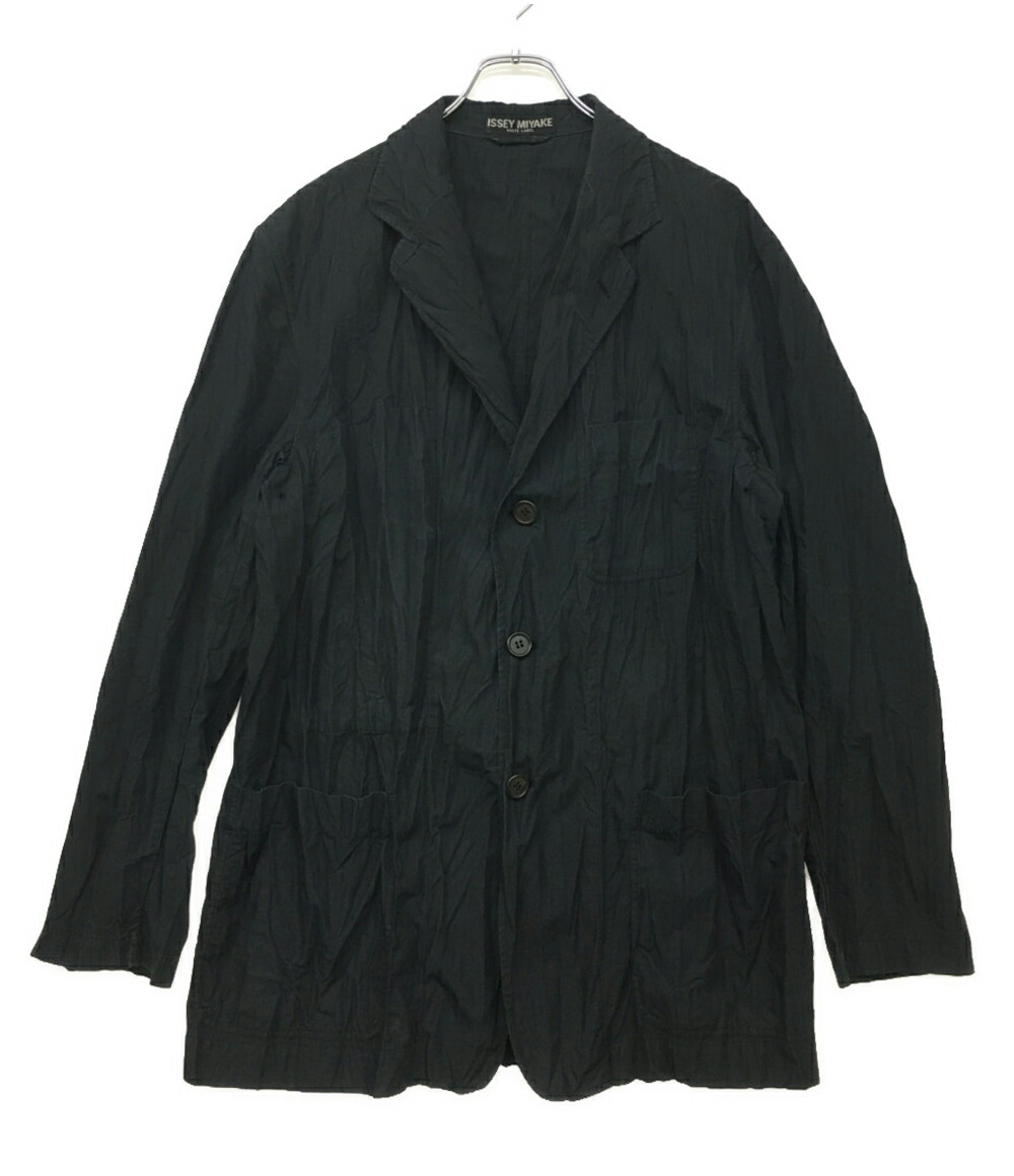 ISSEY MIYAKE MEN マオカラー チャイナボタン ISSEY MIYAKE】イッセイミヤケ マオカラー 中綿パターン