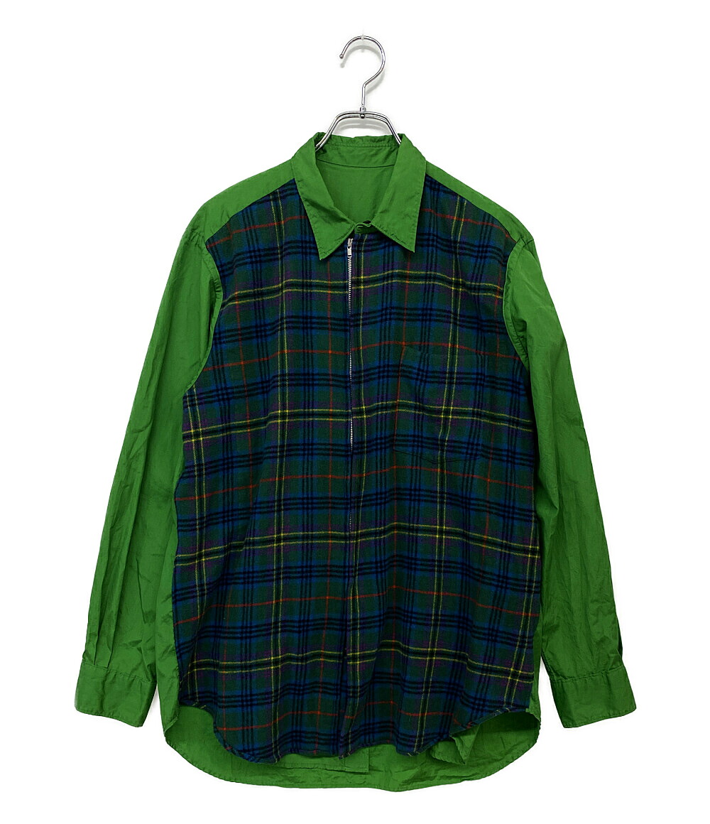 【中古】 アーカイブ コム デ ギャルソンオム ウールチェックジップシャツ HC-B026 メンズ SIZE - Archive COMME des GARCONS HOMME