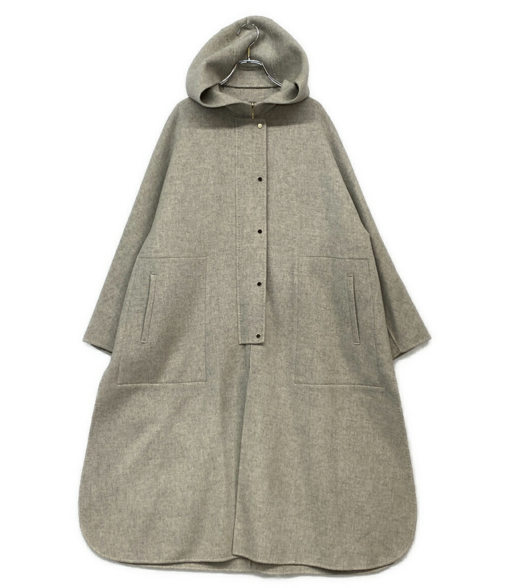 ebure ベージュ メルトンフードコート サイズ36 ebure ベージュ メルトンフードコート サイズ36 - メルカリ