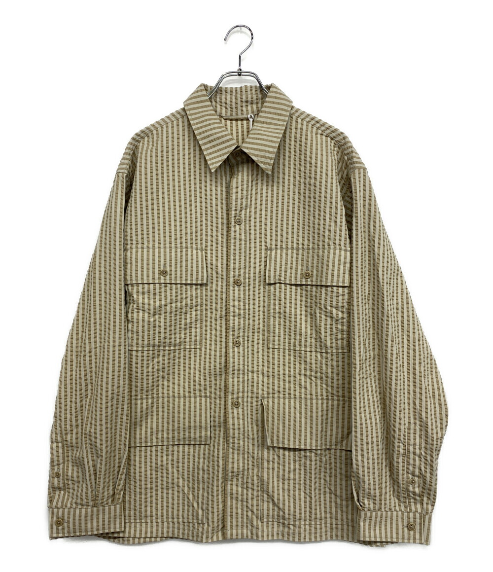 【中古】美品 キャプテン サンシャイン シャツジャケット 2025SS Safari Shirt Jacket メンズ SIZE 42 KAPTAIN SUNSHINE