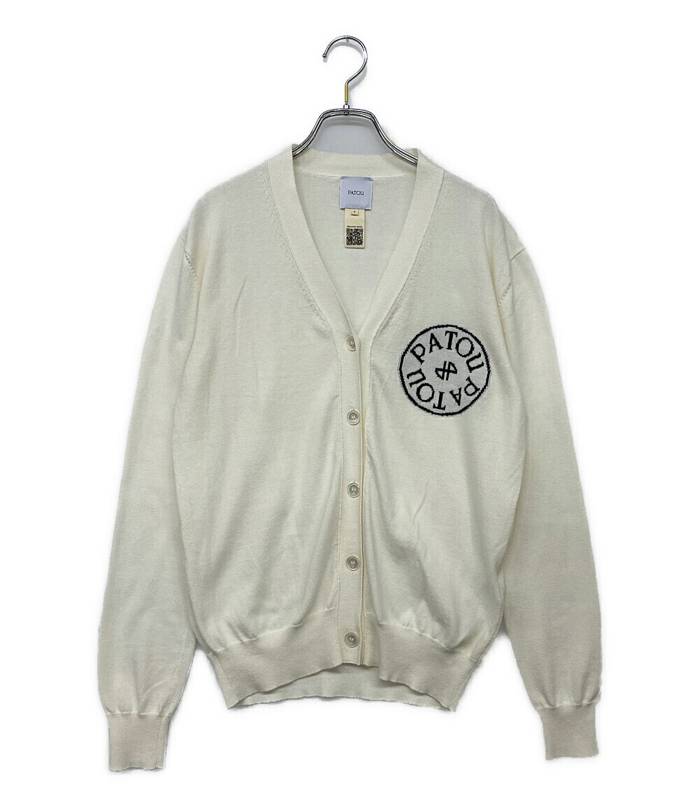 新品 2023AW PATOU クロップド ニット PATOU 美品 23AW パトゥ ロゴ ショートスリーブ ストレッチ