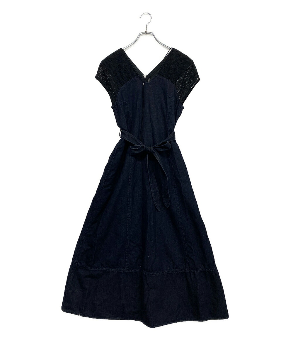 【中古】 ロキト ワンピース 切替 DENIM SHOULDER LACE DRESS レディース SIZE 1 LOKITHO