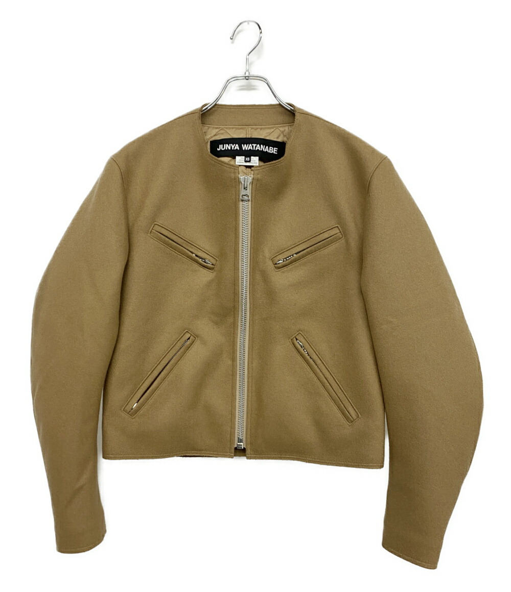 ジュンヤワタナベコムデギャルソン 縮絨ライダースジャケット ジュンヤワタナベ コムデギャルソンJUNYA WATANABE COMME des GARCONS