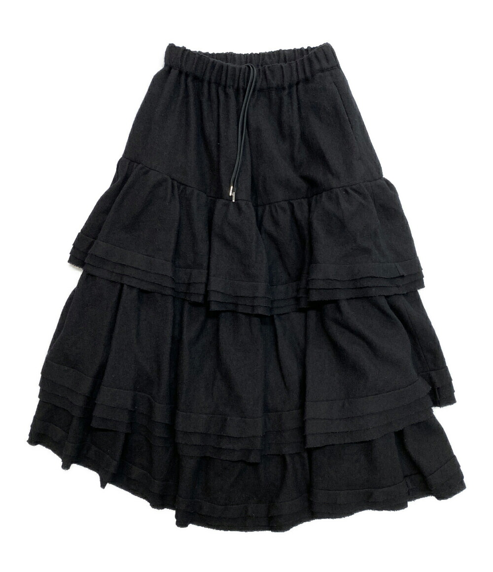 【中古】 ノワールケイニノミヤ スカート ウールフリル段々スカート 24AW 3N-S011 レディース SIZE S noir kei ninomiya|Rehello by BOOKOFF