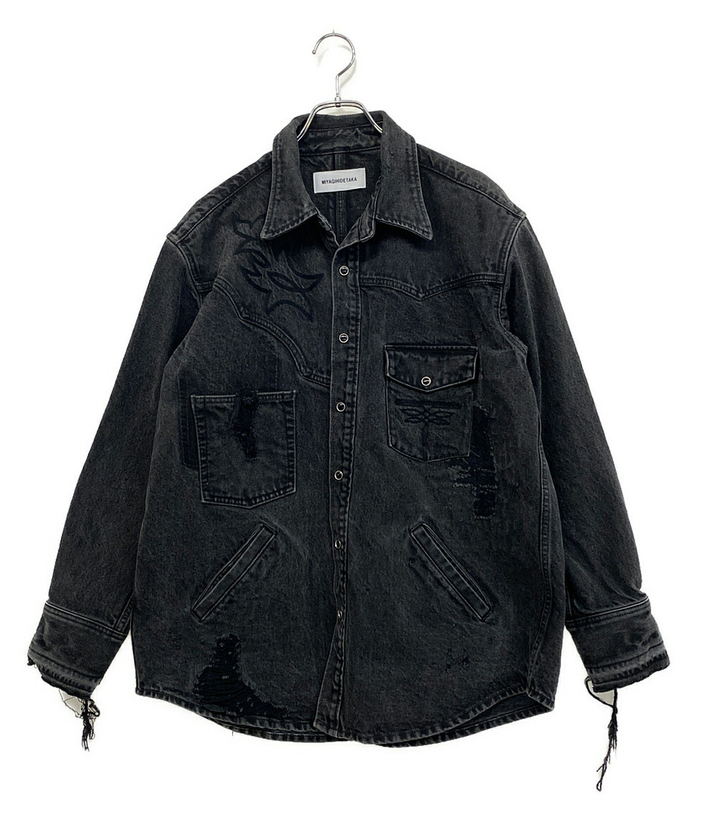 楽天市場】【中古】MIYAGIHIDETAKA 20AW Black denim shirt