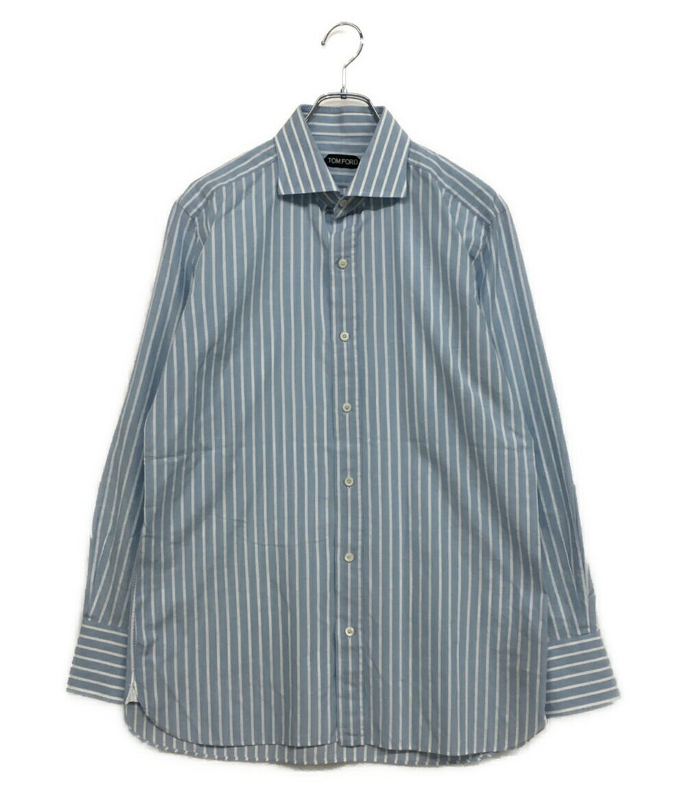 極美品　TOM FORD トムフォード ドレスシャツ　ピンタック　M~L　希少 極美品 TOM FORD トムフォード ドレスシャツ ピンタック M~L