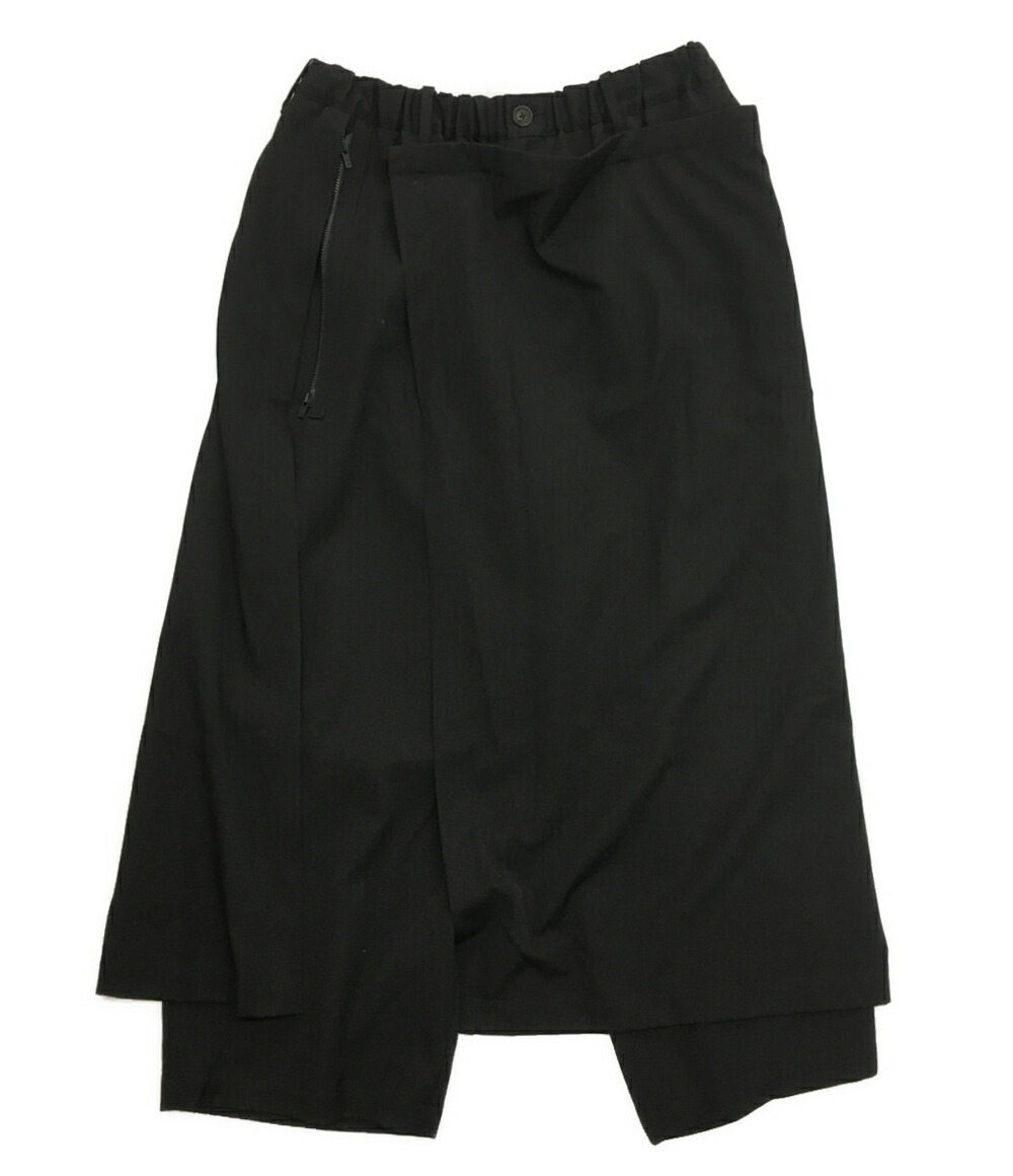 k*9様 Yohji Yamamoto POUR HOMME ラップパンツ シワ ヨウジヤマモト 2021-22AW ギャバジンジップラップパンツ | HUES