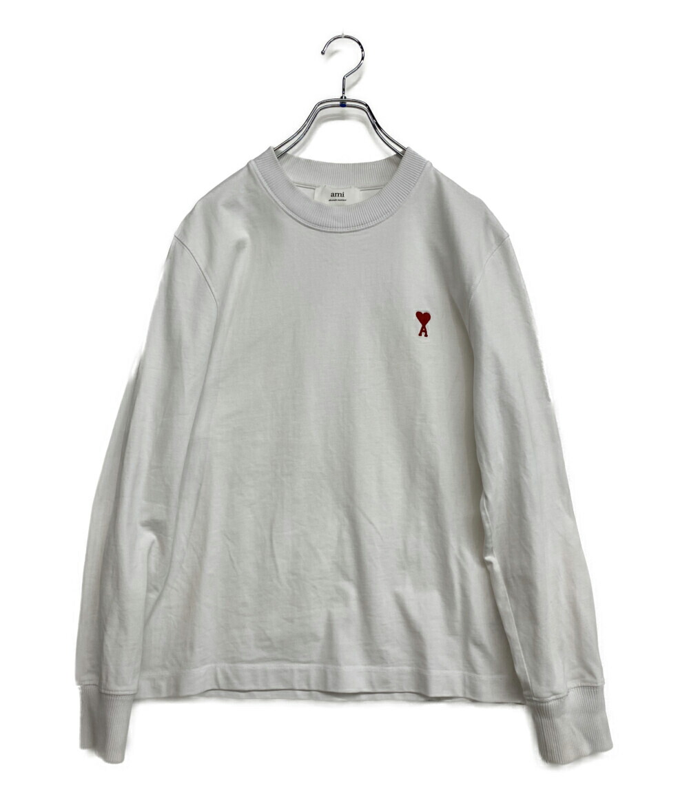 【中古】 アミアレクサンドレマチウシ スウェット ホワイト ハート刺繍 メンズ SIZE M AMI Alexandre Mattiussi