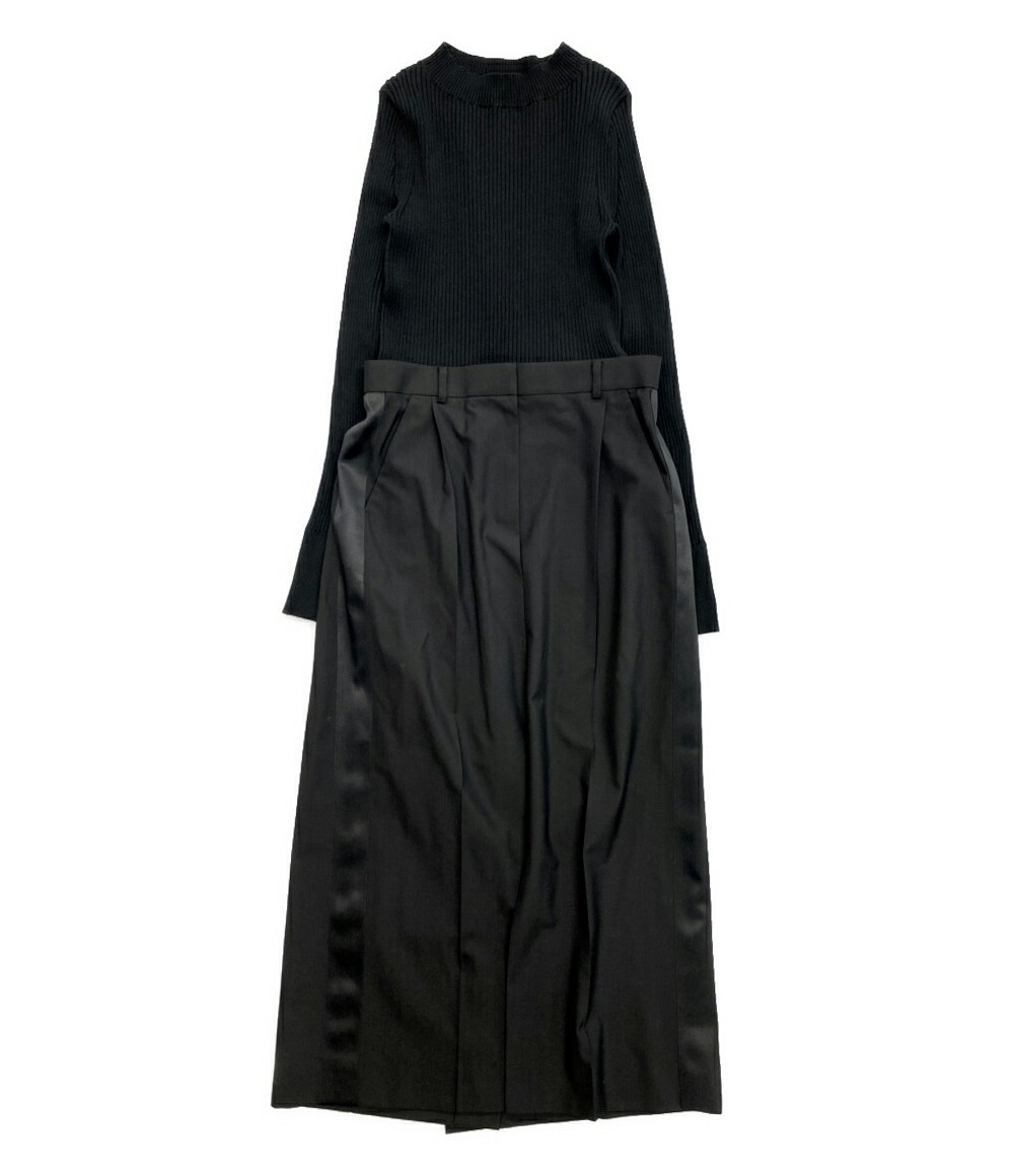 sacai プリーツワンピース　1 （S）黒 sacai プリーツワンピース 1 （S）黒