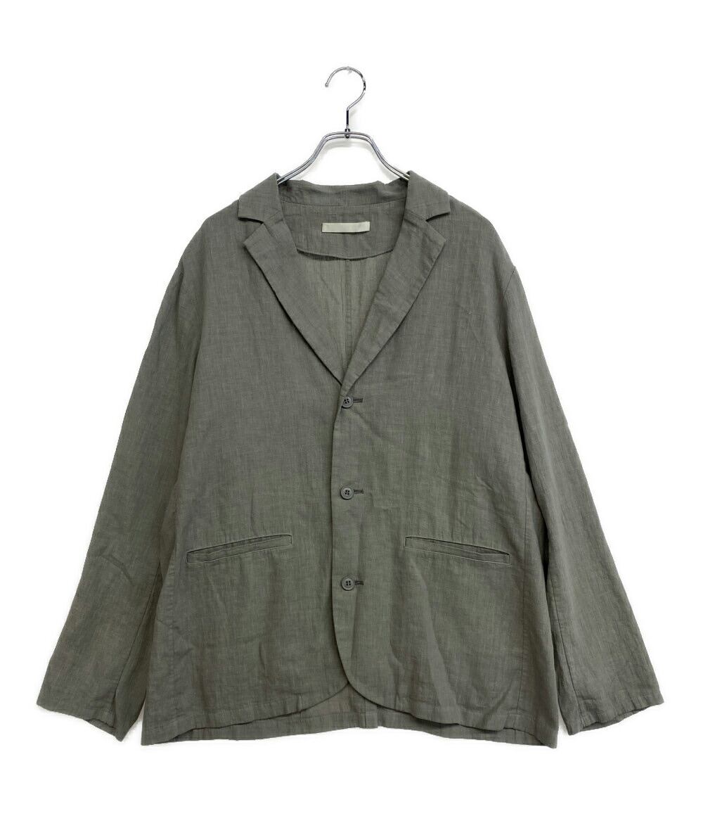 【中古】 エヴァムエヴァ テーラードジャケット water linen jacket メンズ SIZE １ evam eva